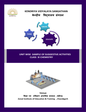 UNIT WISE SAMPLE OF SUGGESTIVE ACTIVITIES - kvszietchandigarh
