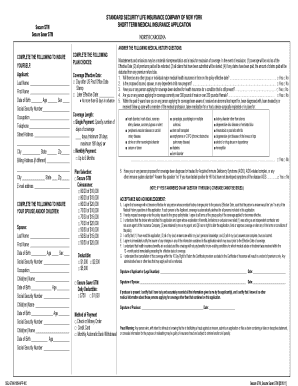 Secure Short Term Medical Insurance Application