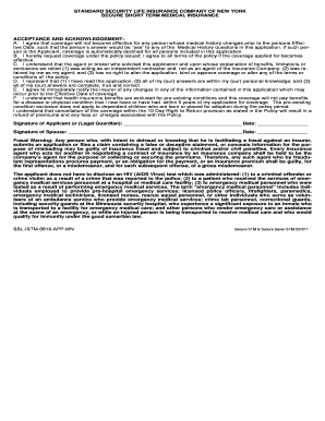 Secure Short Term Medical Insurance Application