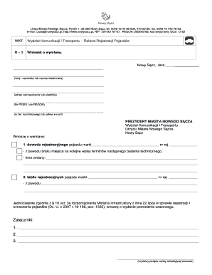 Vehicle Registration Replacement Request