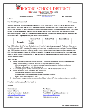 English Learner Program Agreement