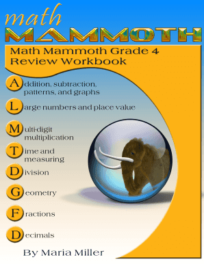 Math Mammoth Grade 4 Review Workbook