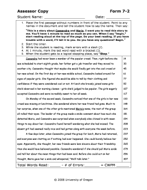 Assessor Copy Form 7-2