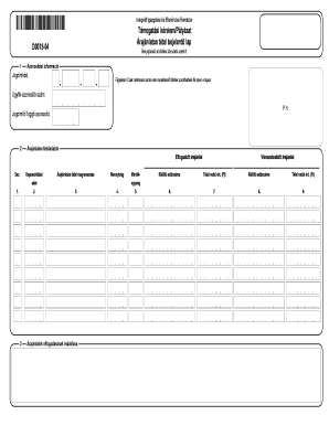Hungarian Bid Item Declaration Form