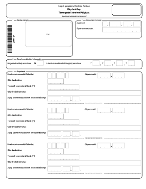 Integrated Management and Control System Equipment Insert Sheet