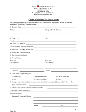 Credit application terms and conditions template - Orrick Normal Template rev. 5/15/97, the Legal MacPac