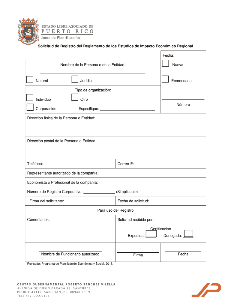 Solicitud de Registro del Reglamento de los Estudios de Vista previa en la página 1
