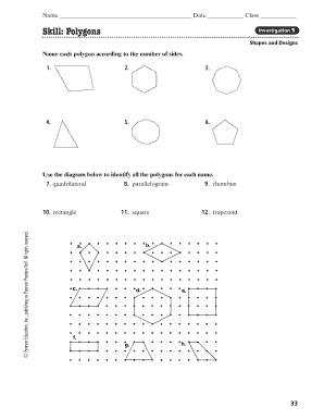 Polygons Investigation Worksheet