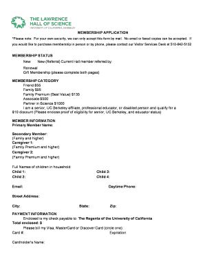 Membership Application