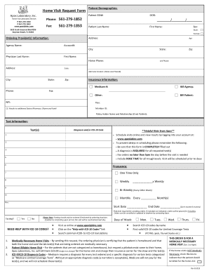 Home Visit Request Form