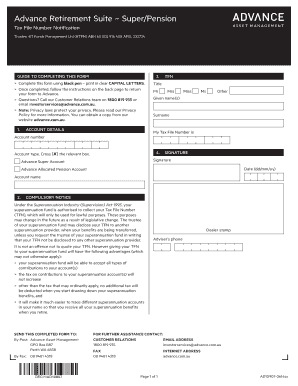 Tax File Number Notification Form
