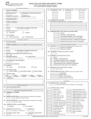 Insurance Valuation Form