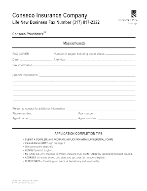 Conseco Life Insurance Application