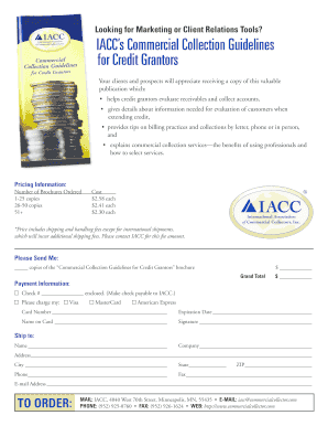 Commercial Collection Guidelines for Credit Grantors