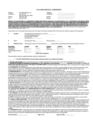 Vacation Rental Agreement