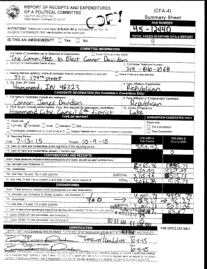 Indiana Political Committee Financial Report