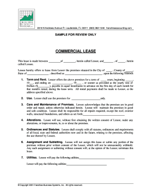 Commercial Lease Agreement