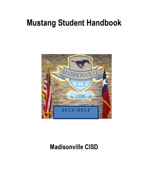 Mustang Student Handbook - Madisonville CISD - madisonvillecisd