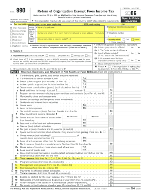 Form 990 Return of Organization Exempt From Income Tax
