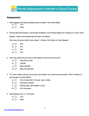Health Assessment Form
