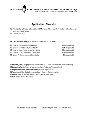 Housing Assistance Application