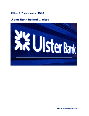 Fillable Online Pillar 3 Disclosure 2015 Fax Email Print Pdffiller