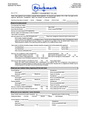 Rental Application Form