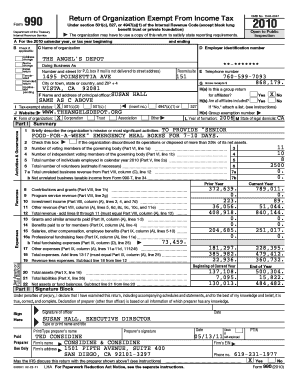 Form 990 Return of Organization Exempt From Income Tax