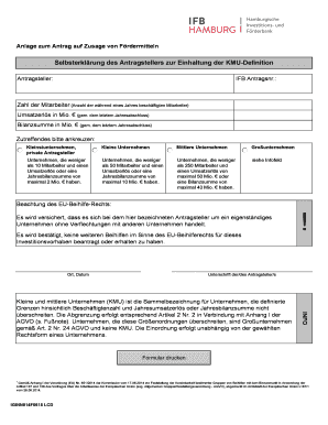 Anlage zum Antrag auf Zusage von Fördermitteln