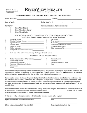 Authorization for Use and Disclosure of Medical Information