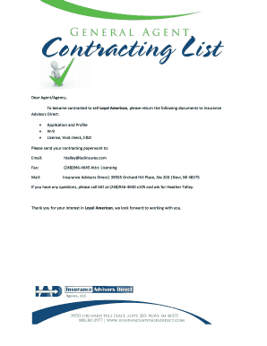 Insurance Agent Associate Agreement
