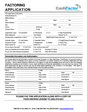 Factoring Application