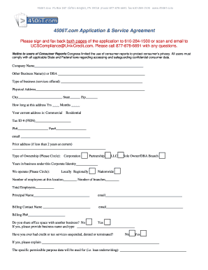 4506T.com Application & Service Agreement
