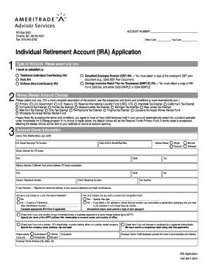 Individual Retirement Account (IRA) Application