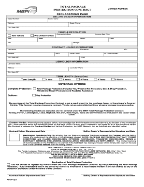 Total Package Protection Contract