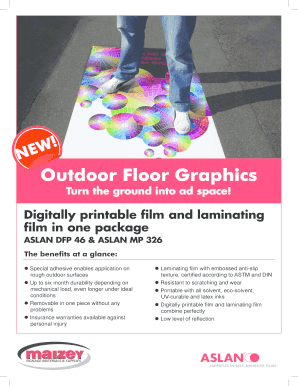 Outdoor Floor Graphics Application Form