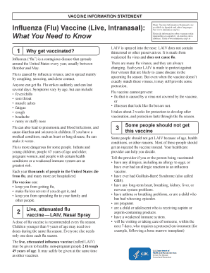 Influenza Vaccine Consent Form