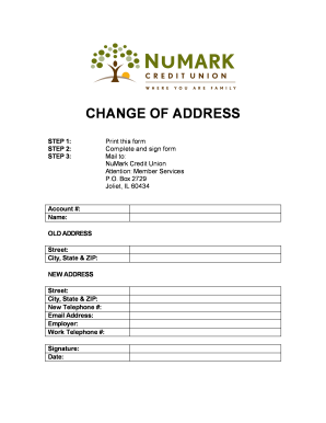 Change of Address Form