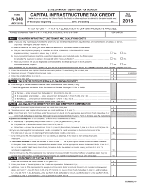 Hawaii Capital Infrastructure Tax Credit Form