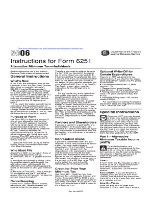 Instructions for Form 6251
