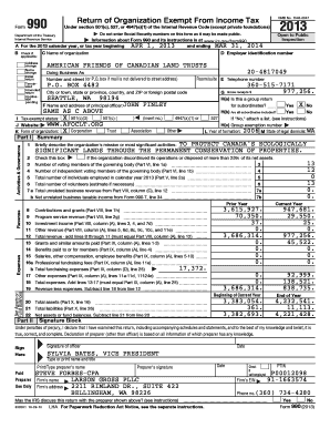 Form 990 Return of Organization Exempt From Income Tax