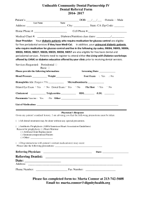 Dental Referral Form