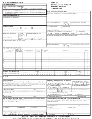 Dental Claim Form