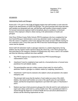 Virginia School Insulin and Glucagon Administration Policy