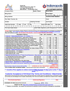 Smart City Internet Network Service Contract