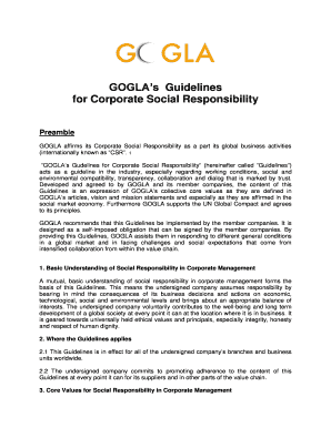 GOGLA Corporate Social Responsibility Guidelines