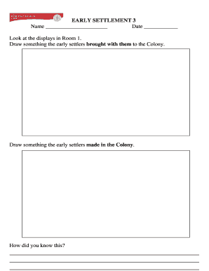 Early Settlement Activity Form
