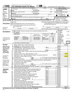 1040 U.S. Individual Income Tax Return