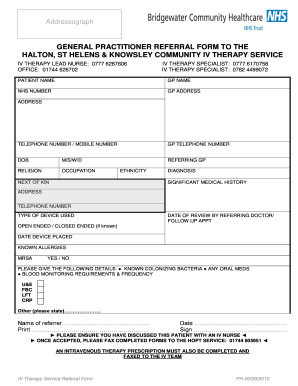 General Practitioner Referral Form