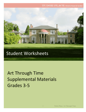 Tudor Place Student Worksheet